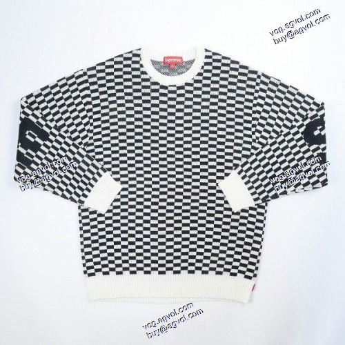 ゆったりとしたサイズ感 Supreme 20SS Back Logo Sweater プルオーバー SUPREME偽物ブランド