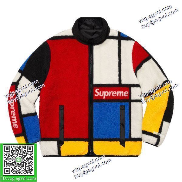 肌触りの気持ちい〜 シュプリーム Supreme 20FW Reversible Jacket 2020秋冬 偽物ブランド ブルゾン