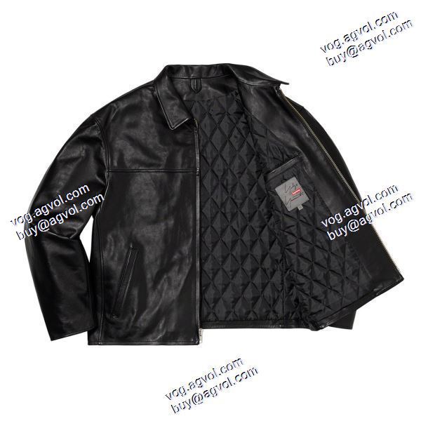 Supreme 20FW 山本耀司連名 Leather Work 顔落書きバイクジャケット 革ジャンパー  シュプリーム SUPREME ブランド コピー 【人気ブログ掲載】 2020秋冬