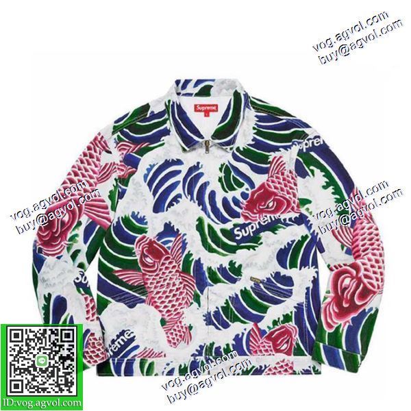シュプリーム SUPREME 2020秋冬 今からの季節にピッタリ！Supreme Waves Work Jacket デニムジャケット シュプリームブランドコピー