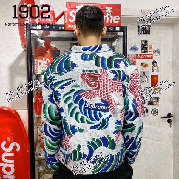 シュプリーム SUPREME 2020秋冬 今からの季節にピッタリ！Supreme Waves Work Jacket デニムジャケット シュプリームブランドコピー