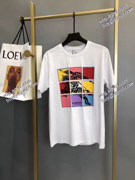 ファッション 人気 バーバリー BURBERRY 2020春夏新作 Tシャツ/半袖  2色可選