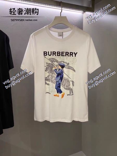 バーバリーおすすめ/オススメ 2色可選  BURBERRY 2020春夏新作 Tシャツ/半袖