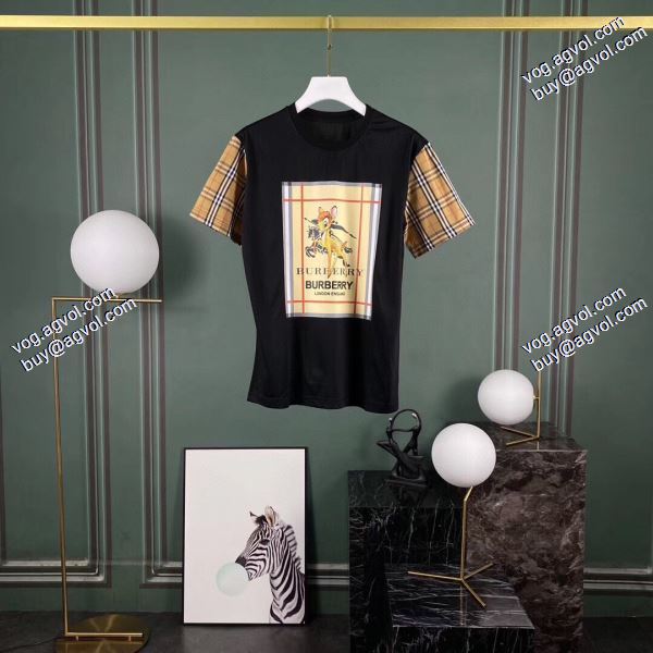 存在感のあるTシャツ/半袖  2色可選  バーバリー BURBERRY 2020春夏新作