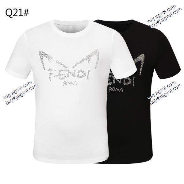 フェンディ FENDI Tシャツ/半袖強い魅力を感じる一枚 2色可選 2020春夏新作肌触りの気持ちい