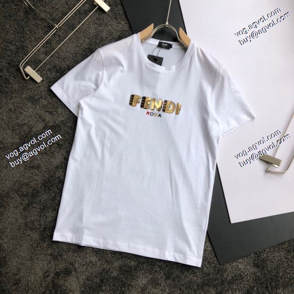 フェンディ海外セレブ定番愛用 FENDI Tシャツ/半袖  3色可選 2020春夏新作