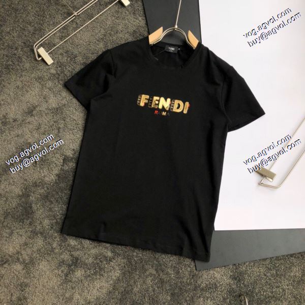 フェンディ海外セレブ定番愛用 FENDI Tシャツ/半袖  3色可選 2020春夏新作