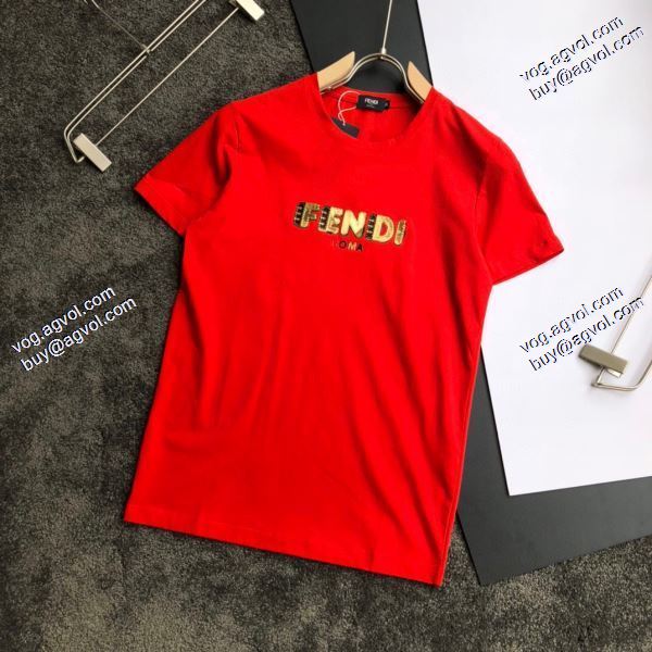 フェンディ海外セレブ定番愛用 FENDI Tシャツ/半袖  3色可選 2020春夏新作