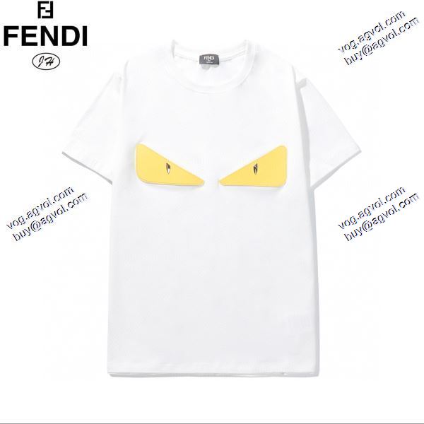 個性派 フェンディ2色可選 FENDI Tシャツ/半袖 雑誌掲載アイテム 2020春夏新作 お買い得品