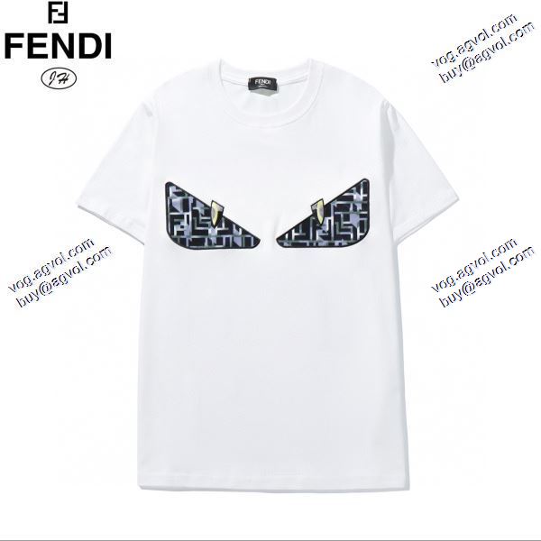 人気ブログ掲載フェンディ FENDI Tシャツ/半袖  2020春夏新作 2色可選 追跡付/関税無