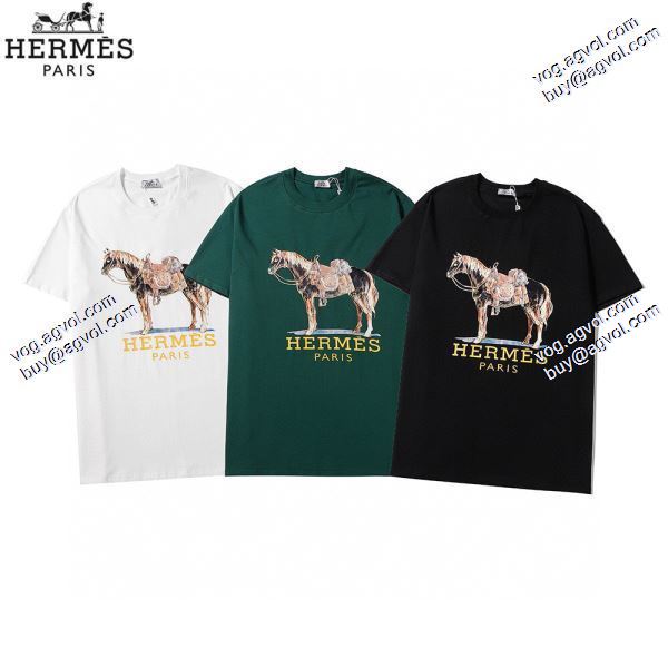 2020春夏新作 エルメス HERMES Tシャツ/半袖  3色可選海外セレブ定番愛用