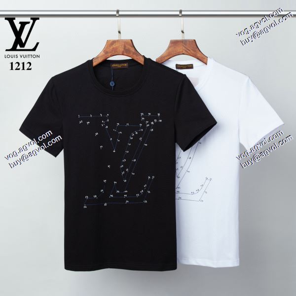 お洒落自在 2020春夏新作ルイ ヴィトン LOUIS VUITTON Tシャツ/半袖 2色可選