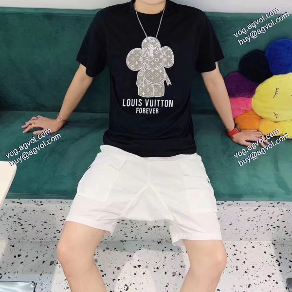 主役になる存在感 2020春夏新作ルイ ヴィトン LOUIS VUITTON Tシャツ/半袖 2色可選
