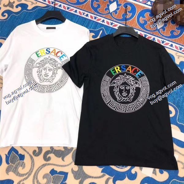 高級感あるヴェルサーチVERSACE 2020春夏新作 Tシャツ/半袖 人気ブログ掲載 2色可選