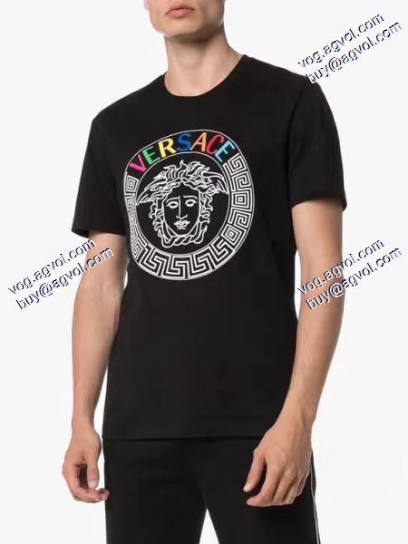高級感あるヴェルサーチVERSACE 2020春夏新作 Tシャツ/半袖 人気ブログ掲載 2色可選