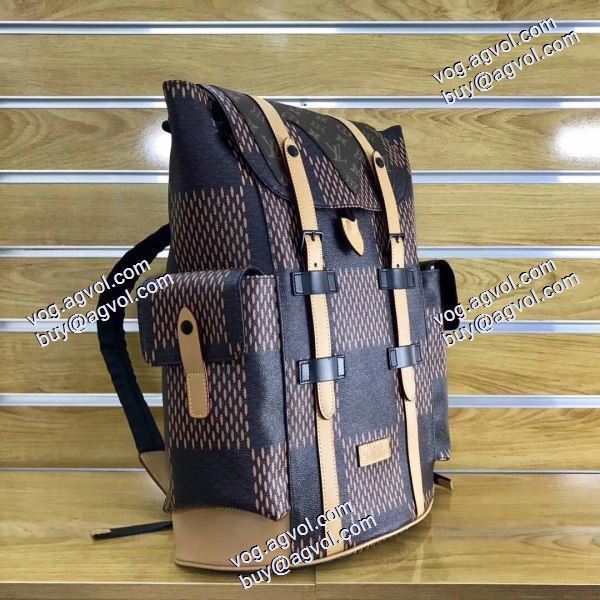 SALE開催 LOUIS VUITTON コピー 2020AW リュック、バックパック  ルイ ヴィトンブランド 偽物 通販 M55461 Nigo連名モデル-CHRISTOPAHERトランペットリュックサック