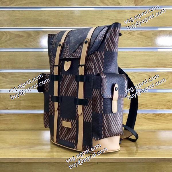 SALE開催 LOUIS VUITTON コピー 2020AW リュック、バックパック  ルイ ヴィトンブランド 偽物 通販 M55461 Nigo連名モデル-CHRISTOPAHERトランペットリュックサック