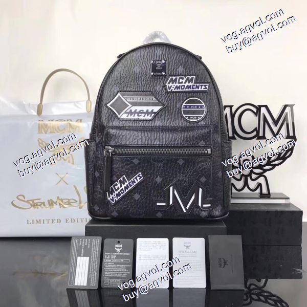 MCMコピー 2020AW レディースバッグ 2色可選 スタイリッシュな印象 リュック 男女兼用バッグ Victory Patch Starkリュックサック 5816