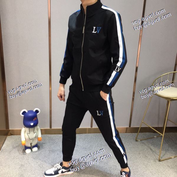 個性的なデザ ルイ ヴィトン LOUIS VUITTONブランドコピー 2色可選 上下セット 2020秋冬 