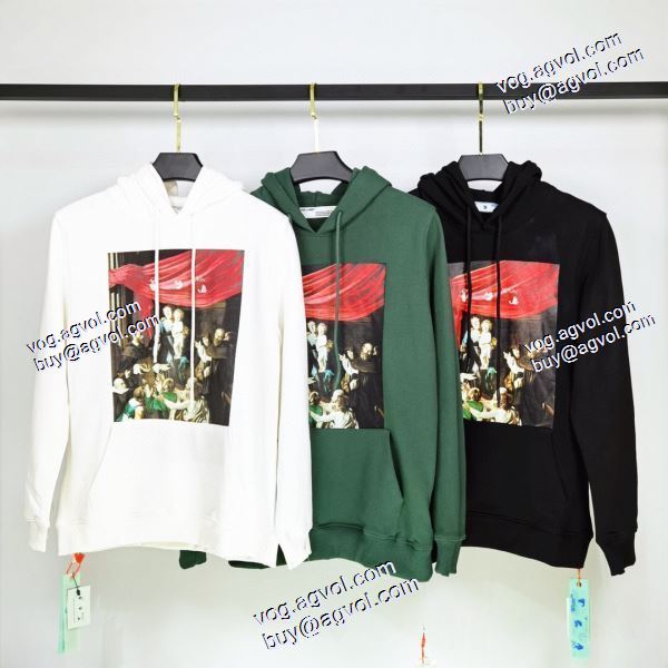 お洒落に魅せる 3色可選 2020秋冬 Off-White オフホワイトコピーブランド パーカー