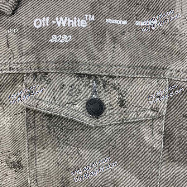 デニムジャケット 2020秋冬 Off-White オフホワイトコピー ブランド 上品な輝きを放つ形