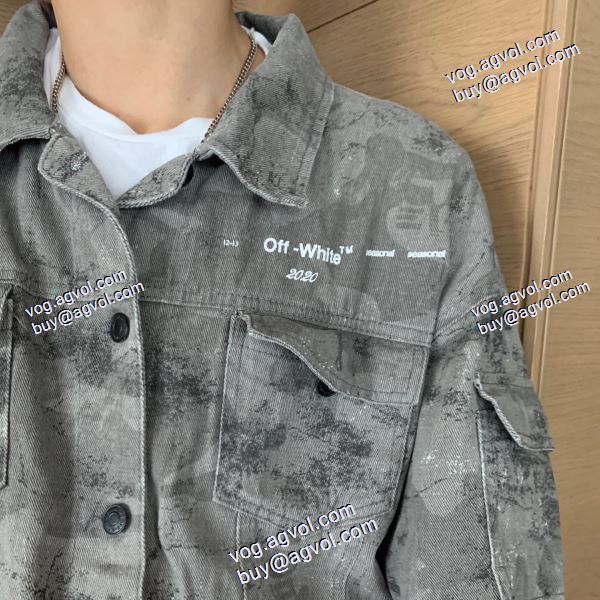 デニムジャケット 2020秋冬 Off-White オフホワイトコピー ブランド 上品な輝きを放つ形