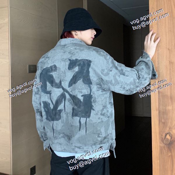 デニムジャケット 2020秋冬 Off-White オフホワイトコピー ブランド 上品な輝きを放つ形