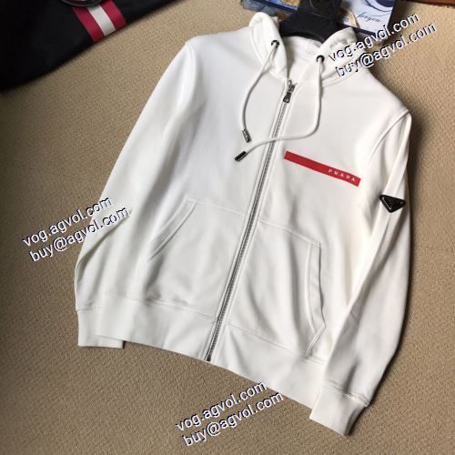  魅惑 フード付きコート 2020AWプラダコピー偽物 通販激安 2色可選 大人気再登場 PRADAコピー 個性派