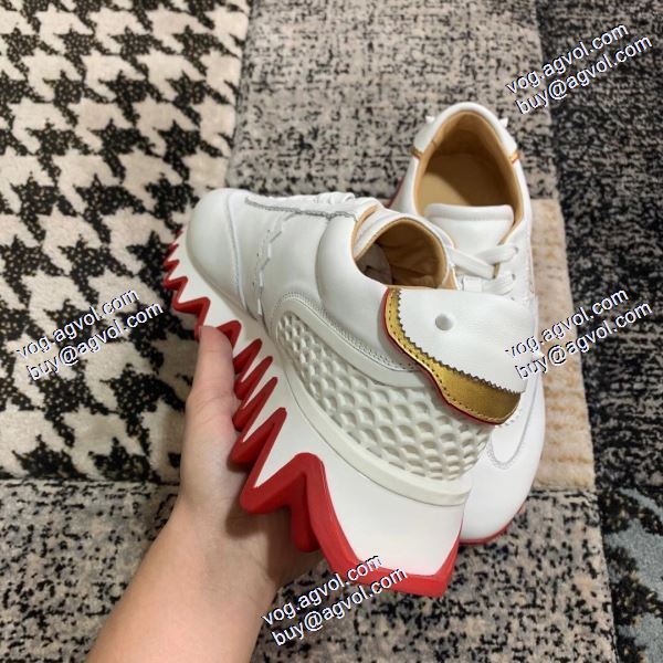 2020秋冬 クリスチャンルブタン Christian Louboutinスーパーコピー デザイン性の高い ランニングシューズ ナチュラルな素材感 