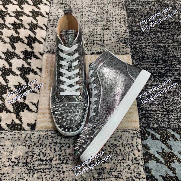 上品な輝きを放つ形 クリスチャンルブタン Christian Louboutinスーパーコピー 激安 ハイトップシューズ 2020秋冬 