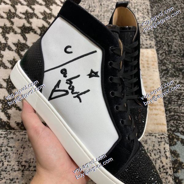 2020秋冬 クリスチャンルブタン Christian Louboutinスーパーコピー セール中 ハイトップシューズ