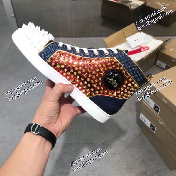 2020秋冬 クリスチャンルブタン Christian Louboutinスーパーコピー ハイトップシューズ お洒落に魅せる  