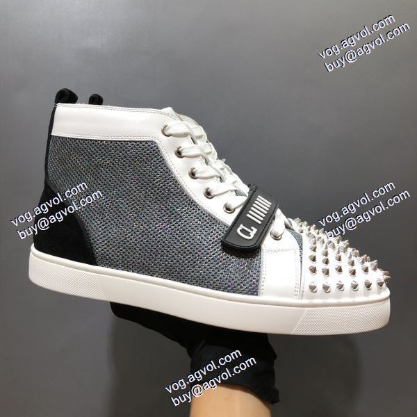高品質 人気 2020秋冬 クリスチャンルブタン Christian Louboutinコピーブランド ハイトップシューズ 