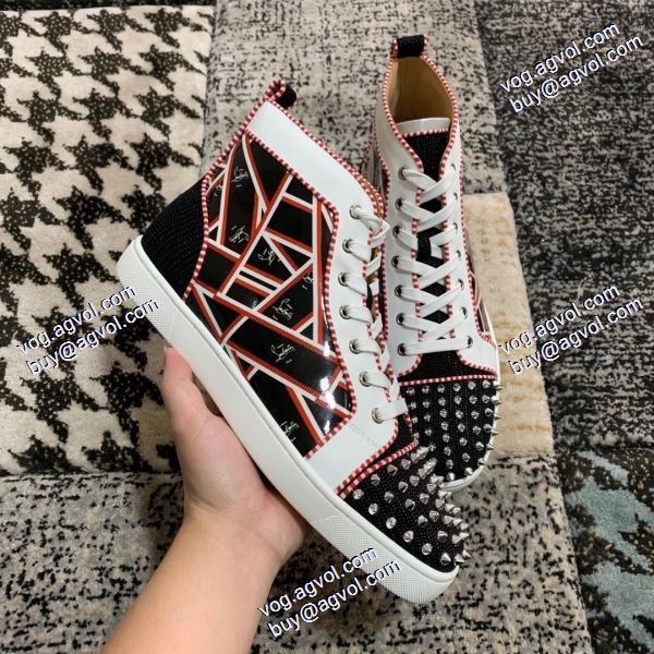 コスパ最高のプライス 2020秋冬 ハイトップシューズ クリスチャンルブタン Christian Louboutinコピー