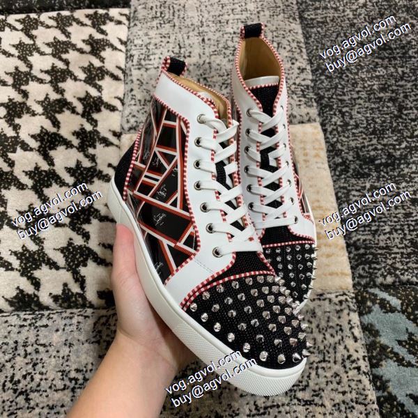 コスパ最高のプライス 2020秋冬 ハイトップシューズ クリスチャンルブタン Christian Louboutinコピー