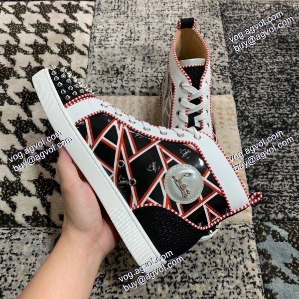 コスパ最高のプライス 2020秋冬 ハイトップシューズ クリスチャンルブタン Christian Louboutinコピー