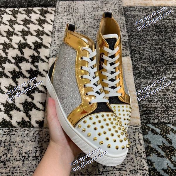 個性的なデザ ハイトップシューズ 2020秋冬 クリスチャンルブタン Christian Louboutinブランド 偽物 通販