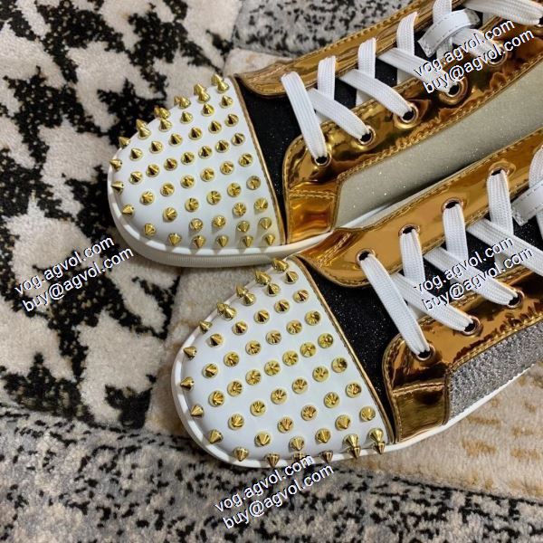 個性的なデザ ハイトップシューズ 2020秋冬 クリスチャンルブタン Christian Louboutinブランド 偽物 通販