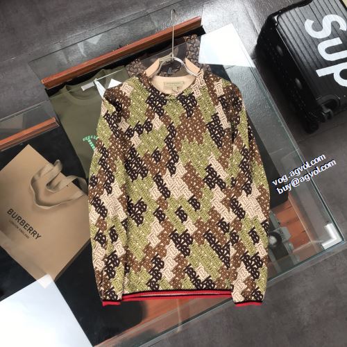 数に限りがある BURBERRY 海外限定ライン バーバリー偽物ブランド 2022新作 セーター 2色可選 おしゃれさ抜群パーカ ニットパーカー 程よい厚み