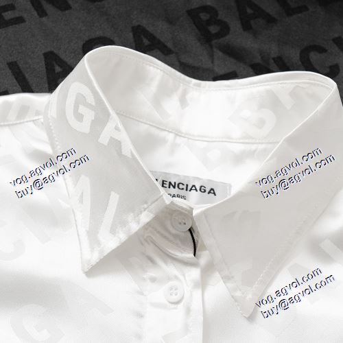 BALENCIAGA ～希少 半袖シャツ 2色可選 2021春夏 バレンシアガコピーブランド 着回し度抜群