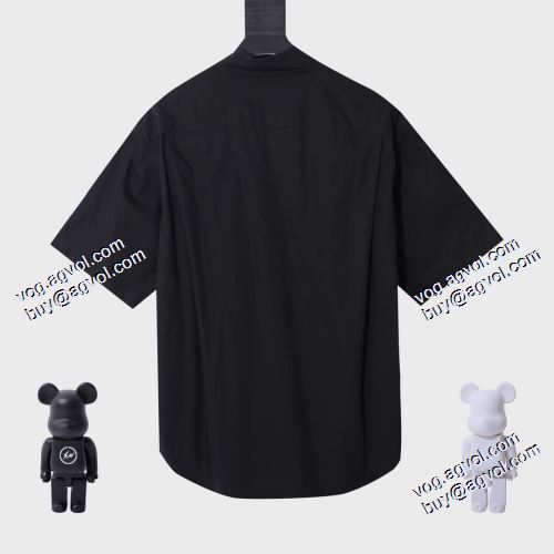 2021春夏 バレンシアガ BALENCIAGA 人気が爆発 半袖シャツ 2色可選 BALENCIAGAスーパーコピー 縦には伸びにくい