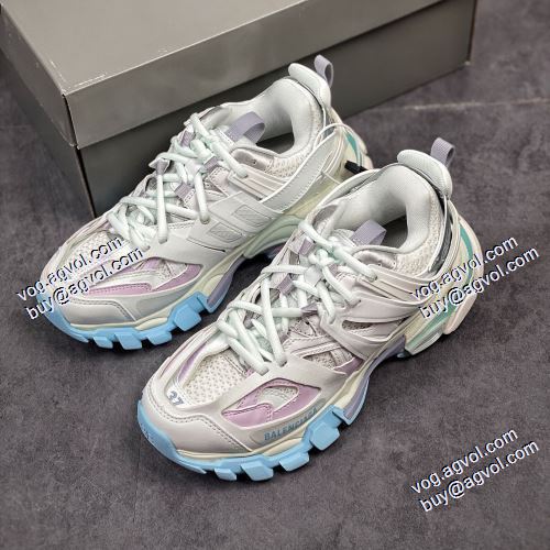 2021春夏 高級感ある バレンシアガ Balenciaga Sneaker Tess s.Gomma MAILLE WHITE/ORANGE ランニングシューズ スニーカー バレンシアガコピーブランド 優しい履き心地