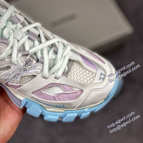 2021春夏 高級感ある バレンシアガ Balenciaga Sneaker Tess s.Gomma MAILLE WHITE/ORANGE ランニングシューズ スニーカー バレンシアガコピーブランド 優しい履き心地