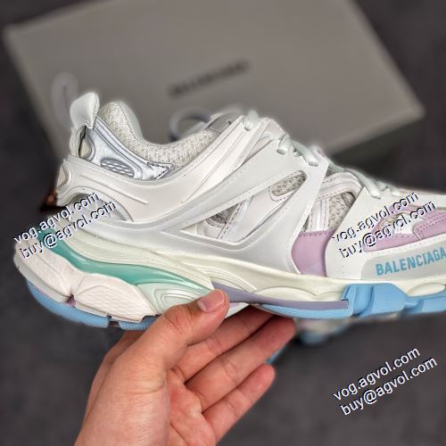2021春夏 高級感ある バレンシアガ Balenciaga Sneaker Tess s.Gomma MAILLE WHITE/ORANGE ランニングシューズ スニーカー バレンシアガコピーブランド 優しい履き心地