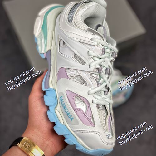 2021春夏 高級感ある バレンシアガ Balenciaga Sneaker Tess s.Gomma MAILLE WHITE/ORANGE ランニングシューズ スニーカー バレンシアガコピーブランド 優しい履き心地