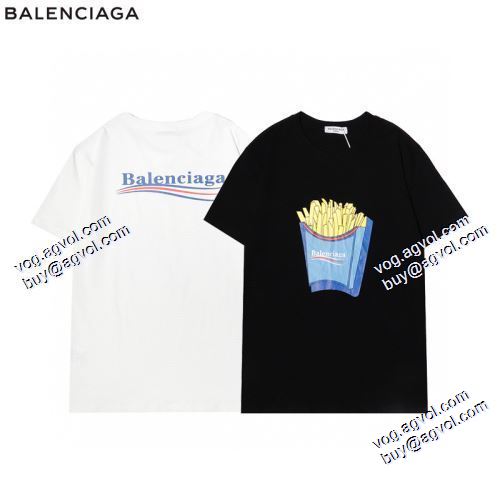 落ち着いた感覚 半袖Tシャツ 2021春夏 バレンシアガ BALENCIAGA 2色可選 BALENCIAGAスーパーコピー スタイリッシュな印象