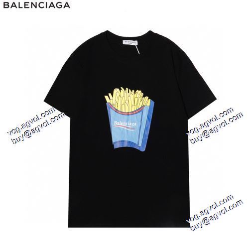 落ち着いた感覚 半袖Tシャツ 2021春夏 バレンシアガ BALENCIAGA 2色可選 BALENCIAGAスーパーコピー スタイリッシュな印象