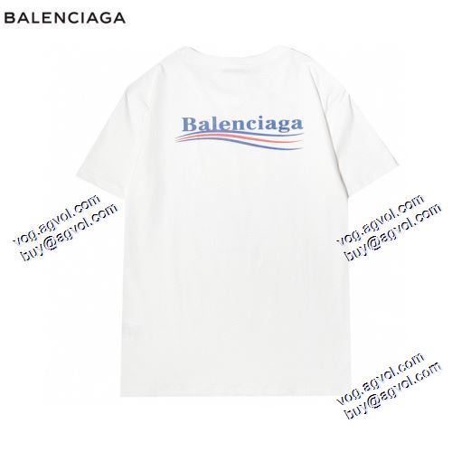 落ち着いた感覚 半袖Tシャツ 2021春夏 バレンシアガ BALENCIAGA 2色可選 BALENCIAGAスーパーコピー スタイリッシュな印象