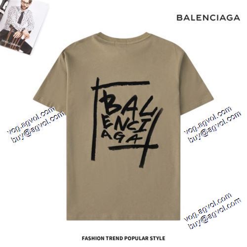 ムダな装飾を排したデザイン バレンシアガ BALENCIAGA 2021春夏 半袖Tシャツ 3色可選 BALENCIAGAブランド 偽物 通販 通気性に優れた
