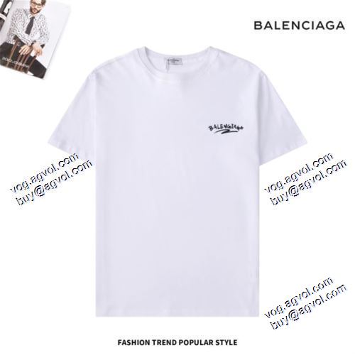 ムダな装飾を排したデザイン バレンシアガ BALENCIAGA 2021春夏 半袖Tシャツ 3色可選 BALENCIAGAブランド 偽物 通販 通気性に優れた